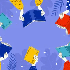 Des mains tiennent des livres colorés, symbolisant la lecture et le partage. Les impliqués éditeur avis sur ces ouvrages.