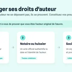 Protéger ses droits d'auteur : 3 méthodes pour prouver votre paternité : Enveloppe Soleau, notaire/huissier, société d'auteurs. Déposer copyright.