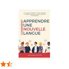 Couverture du premier livre de poche "Comment apprendre une nouvelle langue", avec des personnages divers et des salutations en plusieurs langues.