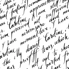 Texte manuscrit en français, évoquant comment écrire les titres d'œuvres avec une écriture élégante.