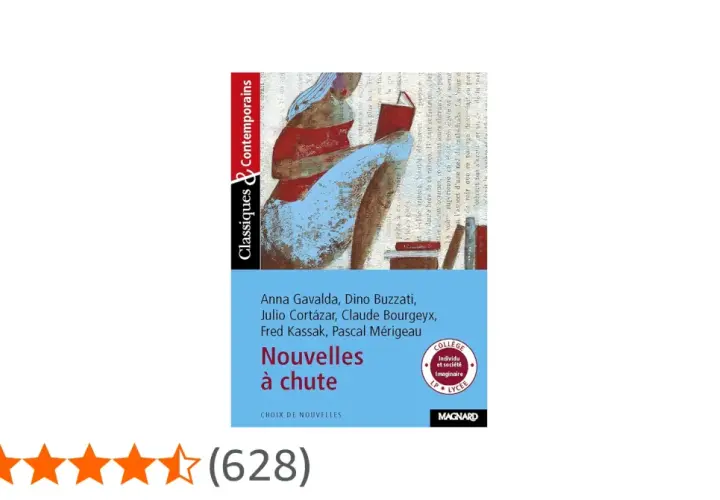 Livre "Nouvelles à chute" avec une illustration de femme lisant. Ce recueil explore ce qu'est une nouvelle à chute.