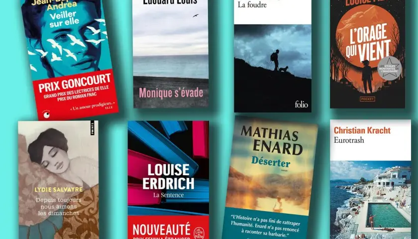 Collection de livres de poche Folio, dont "Veiller sur elle" et "L'orage qui vient".