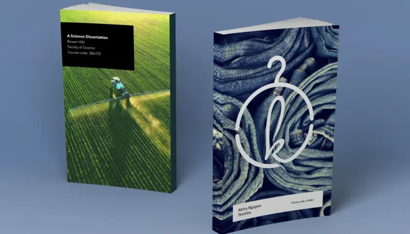 Deux livres de poche : l'un sur l'agriculture, l'autre sur le textile.