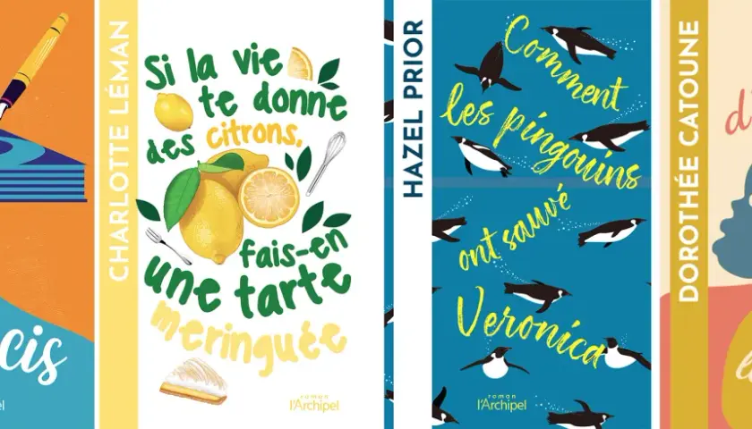 Quatre couvertures de livres : "Les indécis" d'Alex Daunel, "Si la vie te donne des citrons, fais-en une tarte meringuée" de Charlotte Léman, "Comment les pingouins ont sauvé Veronica" de Hazel Prior, et "Pas d'ombres sans lumière" de Dorothée Catoune....