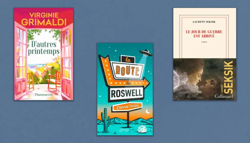 Une sélection de livres pour votre prochaine lecture : "D'autres printemps", "La Route de Roswell" et "Le Jour de Guerre est Arrivé".