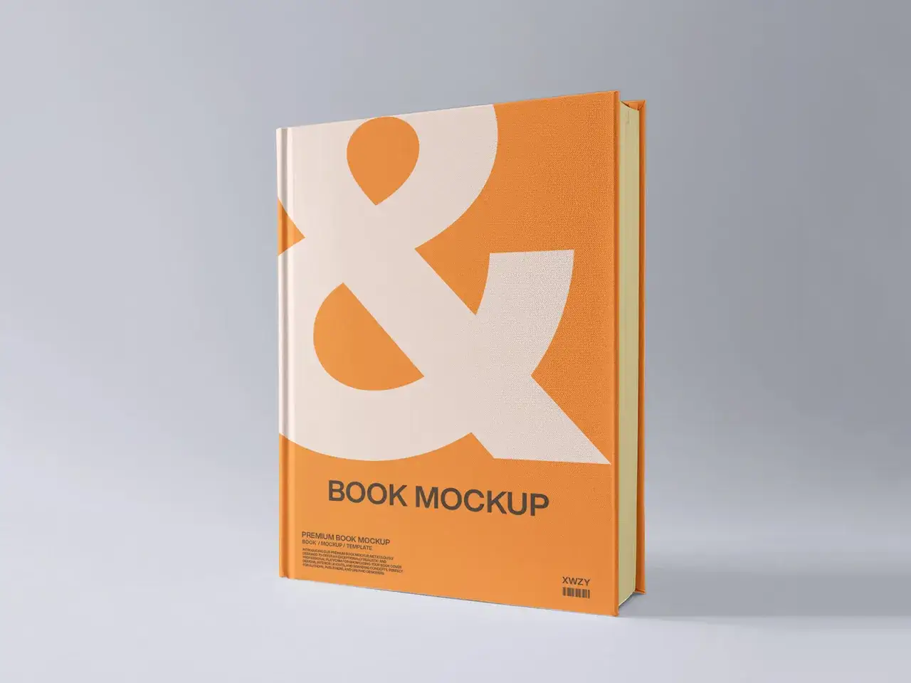 Jaquette de livre orange avec un grand symbole